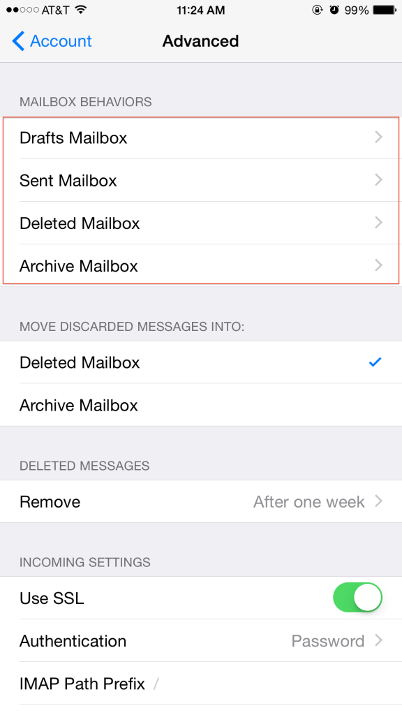 mailbox behavior