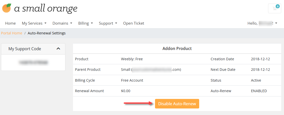 Auto-Renew Settings - Enable or Disable Auto-Renew