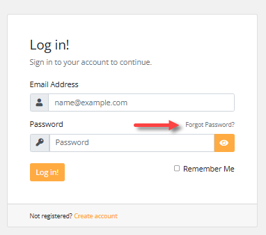 Forgot Password? link
