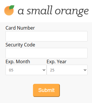 Payment Methods - Enter credit card details