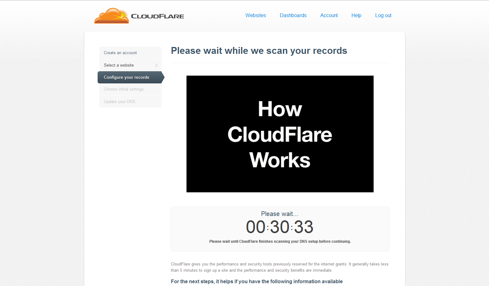 Cloudflare - Configure records