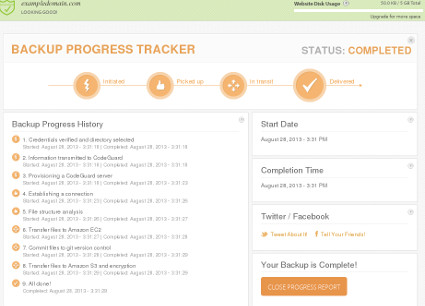 CodeGuard Progress Tracker
