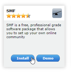 SMF - Install button