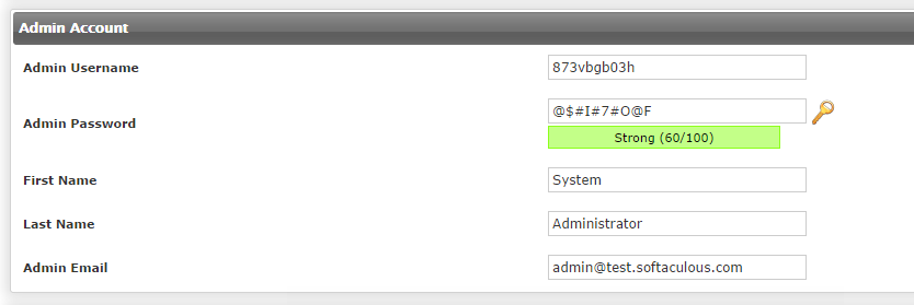 WHM - Admin Account
